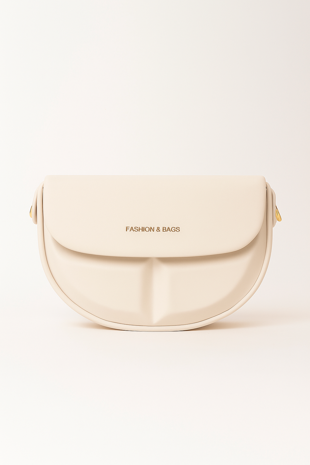 Off White Structured Sling Bag