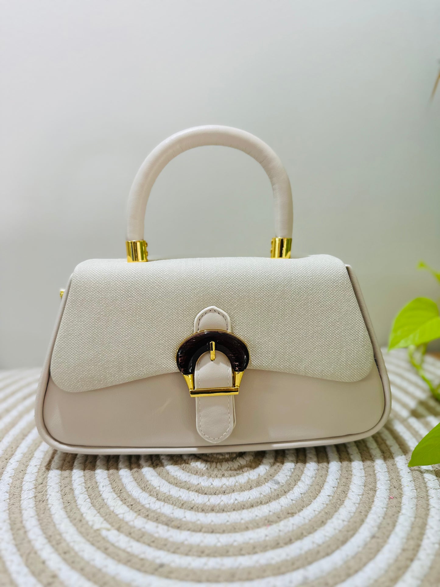 Cream Charm Handbag