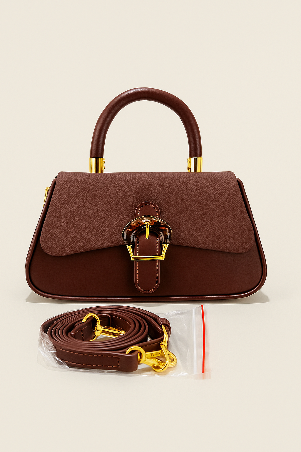 Maroon Luxe Handbag