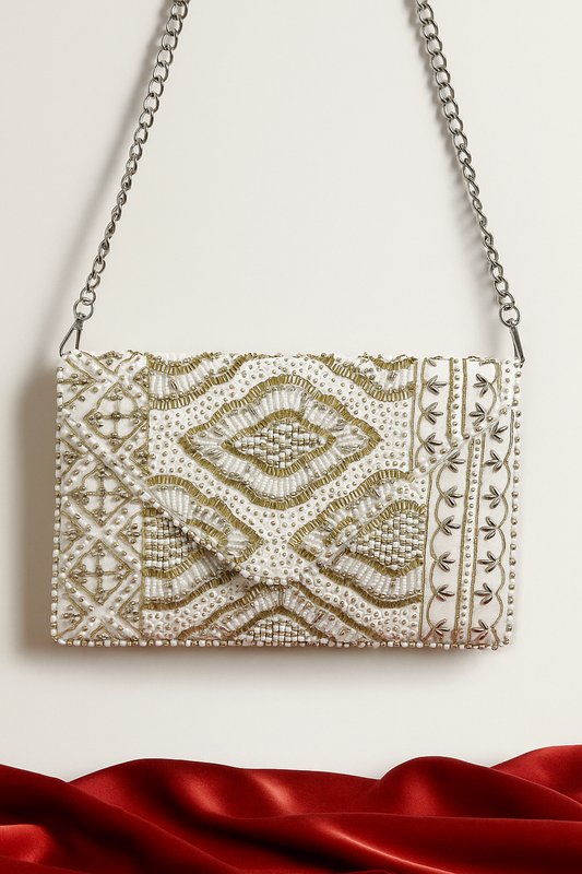 Handcrafted Sequin Beaded Sling Bag