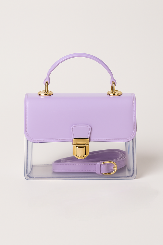 Transparent Lavender Sling Bag